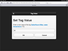 Tag Value dialog