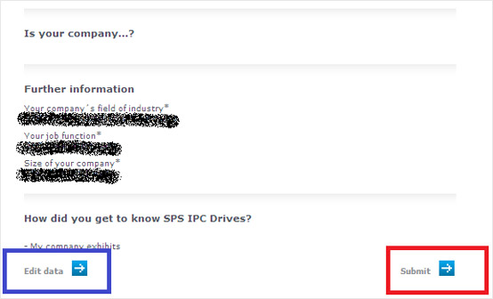 Confirmation your data
