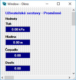 Uživatelské proměnné, Reliance SCADA