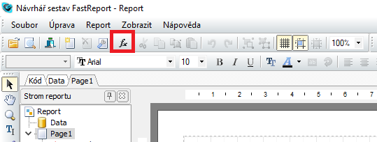 Návrhář sestav FastReport, Reliance SCADA