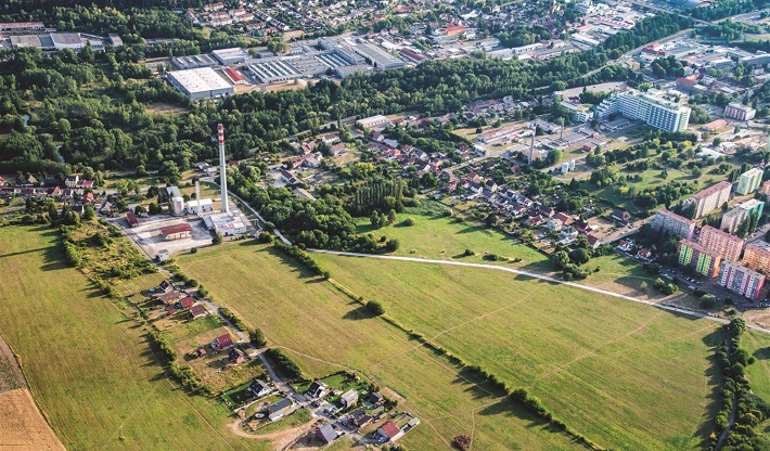 CLT, aerial view