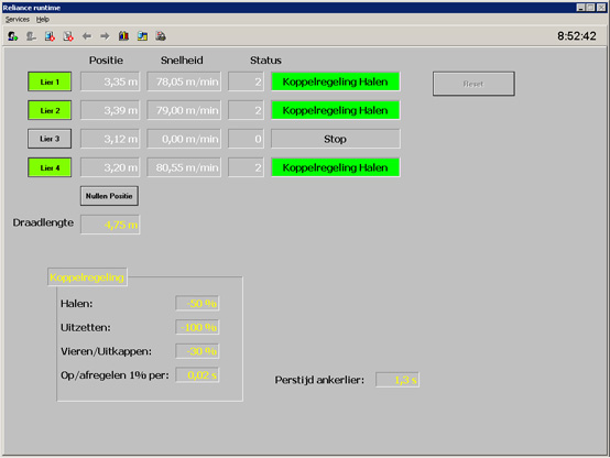 The main visualization window on Yerseke YE 62 fishing vessel