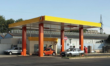 Gas station in Mohelnice