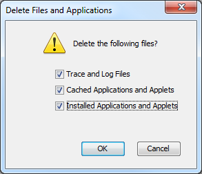 Java Delete Files and Applications